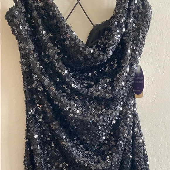 Windsor Raelyn Sequin Mini Party Dress NWT M - Picture 3 of 10